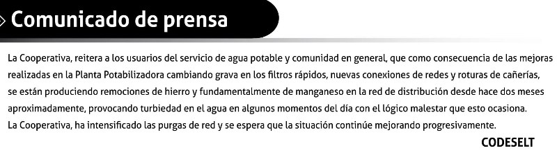 comunicado de prensa febrero 2007
