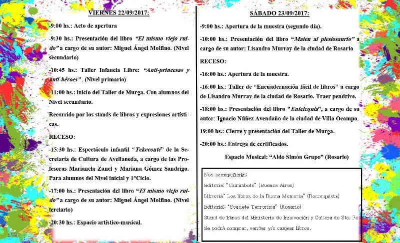 FERIA DEL LIBRO LAS TOSCAS 2017