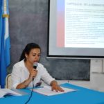Mutual-Presidente y secretaria de la asamblea