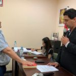 Cuando el ex Concejal Miguel Masaro (FPCyS) tomaba juramento
