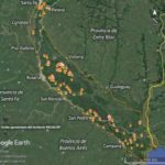 Seguimiento de focos de calor en el territorio Piecas Delta del Paraná.
