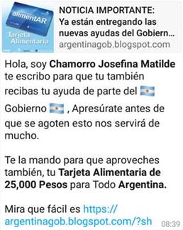 ejemplos de intentos de estafa