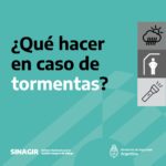 recomendaciones de prevención del SINAGIR ante tormentas anunciadas para el 8 y el 9 de abril 1