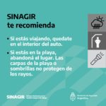 recomendaciones de prevención del SINAGIR ante tormentas anunciadas para el 8 y el 9 de abril 5