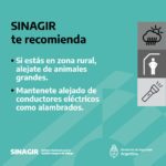 recomendaciones de prevención del SINAGIR ante tormentas anunciadas para el 8 y el 9 de abril 6