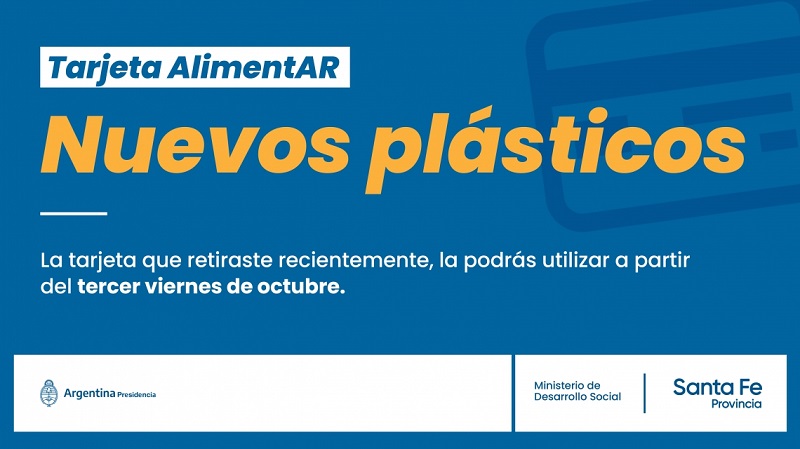 tarjeta alimentar nuevos plasticos placa