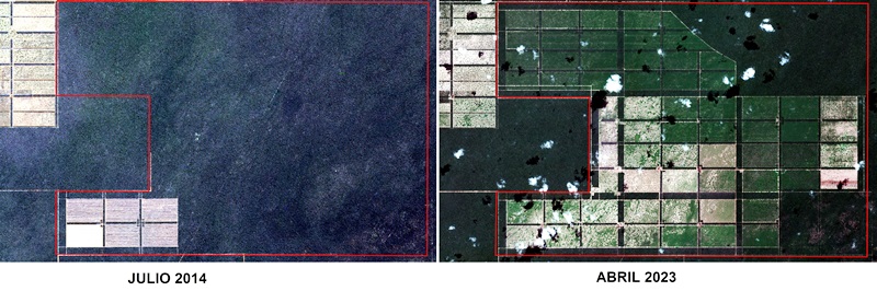 Imagen satelital - Comparativa