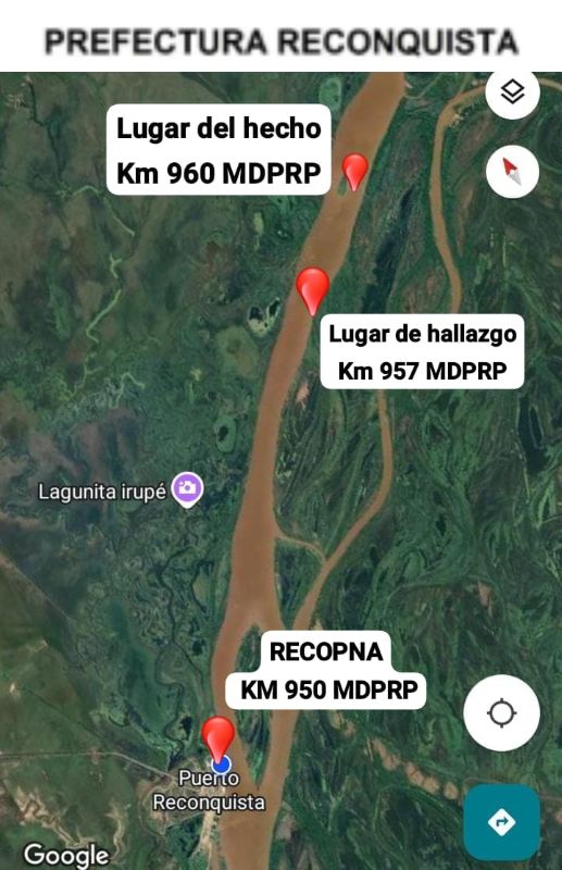 TRAGEDIA EN EL PARANÁ. LUGAR HALLAZGO
