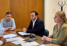 El intendente Cristian Marega llevó a cabo una intensa jornada de trabajo en la Capital Provincial