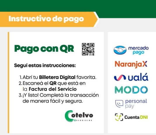 Cotelvo: Las facturas de podrán abonar con billeteras digitales