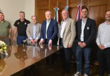 Felipe Michlig recibió al Diputado por Sudamérica de la Cámara Italiana, Franco Tirelli