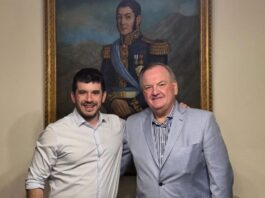 Felipe Michlig recibió al intendente de Venado Tuerto Leonel Chiarella, Pte. de la UCR nacional