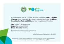 Villa Ocampo: Cierre Anual de Talleres 2025