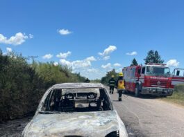 Villa Ocampo: Se incendió un automóvil en cercanías del Camping Don Avelino