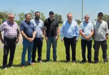 Michlig anunció el comienzo de la construcción de la Rotonda en el cruce de la RN 34 y RP 39 de Arrufó