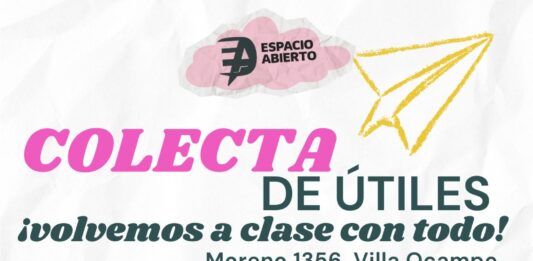 Villa Ocampo: Colecta de útiles escolares