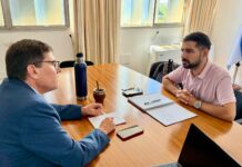 El Intendente Iván Sánchez se reunió con el Ministro de Educación de la Provincia
