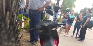 Villa Ocampo: Accidente de tránsito deja a un motociclista hospitalizado