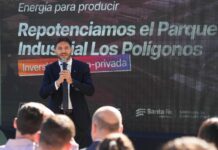 Pullaro inauguró una obra energética en Los Polígonos para ampliar la producción y generar más empleo