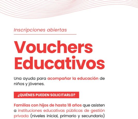 Las Toscas: Inscripciones abiertas para el programa de Vouchers Educativos