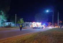Villa Ocampo: Fallecieron los ocupantes de la moto que chocó un cartel