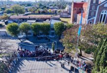 Villa Ocampo: Se conmemoró el 25 de Mayo con el acto oficial patrio en Plaza Belgrano