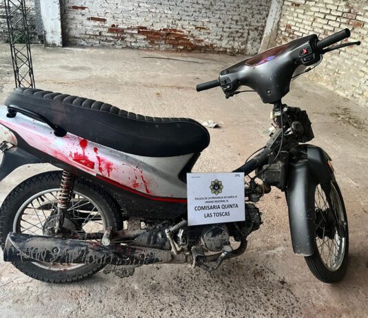 Las Toscas: Recuperan una motocicleta robada y aprehenden a un joven