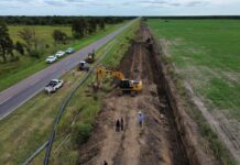 Agua potable para el norte: la obra del Acueducto Reconquista hacia Garabato llega al 65% de avance