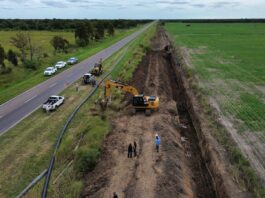 Agua potable para el norte: la obra del Acueducto Reconquista hacia Garabato llega al 65% de avance