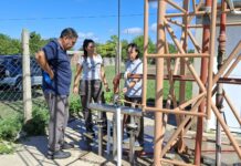 Las Toscas: Avanzan las tareas de limpieza y tratamiento de la red de agua en Barrio Juan Perón
