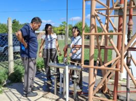 Las Toscas: Avanzan las tareas de limpieza y tratamiento de la red de agua en Barrio Juan Perón