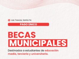 Las Toscas: Comienza el pago de las Becas Estudiantiles 2026