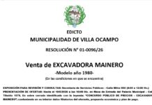 Villa Ocampo: Edicto Municipal