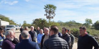 Autoridades recorrieron las obras que integrarán el corredor de acceso a Puerto Ocampo y la futura conexión con Bella Vista