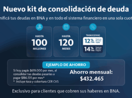 Banco Nación lanzó una nueva línea para consolidar deudas de hasta $100 millones