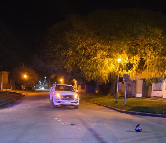 Las Toscas: Un motociclista resultó herido tras un accidente de tránsito