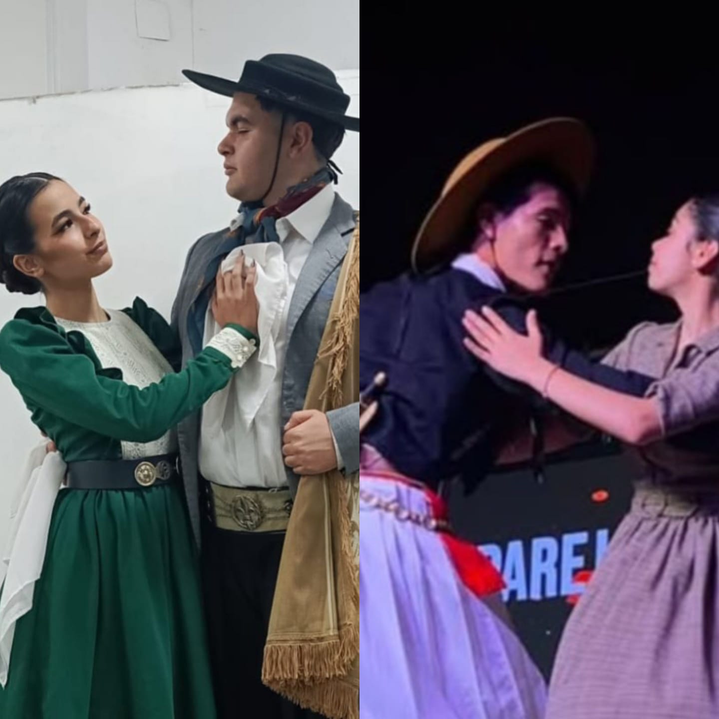 bailarines collage