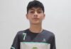 Benjamín Brac fue convocado a una observación de la Selección Argentina U15 de vóley