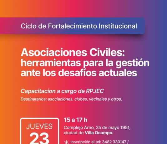 Villa Ocampo: Capacitación para instituciones de la sociedad civil sobre formalización y regulación