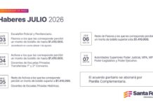 Comienza el cronograma de pago de haberes de julio para trabajadores provinciales