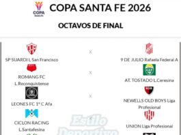 Copa Santa Fe Masculina: Quedó definido el cuadro de octavos de final