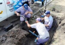 Cotelvo: Nuevo sector del operativo de purga progresiva de la red de agua potable