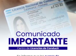 Las Toscas suspende por dos semanas los cursos para la Licencia de Conducir