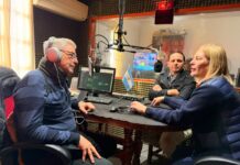 Gisela Scaglia visitó los estudios del Grupo de Medios Jaaukanigás durante su paso por Villa Ocampo
