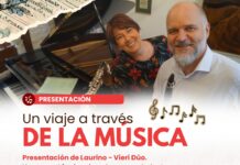 Las Toscas recibirá al Laurino–Vieri Dúo con un concierto de música clásica, tango y folklore