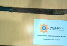 Las Toscas: Secuestran un machete tras una denuncia por amenazas calificadas