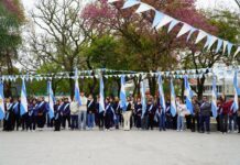 Villa Ocampo conmemoró el 17 de Agosto con un acto en homenaje al General José de San Martín