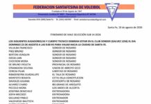 La Selección Santafesina de Voley Sub 14 en ambas ramas hace concentración en Villa Ocampo