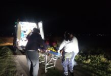 Villa Ocampo: Dos hombres resultaron heridos tras un choque entre una motocicleta y una bicicleta