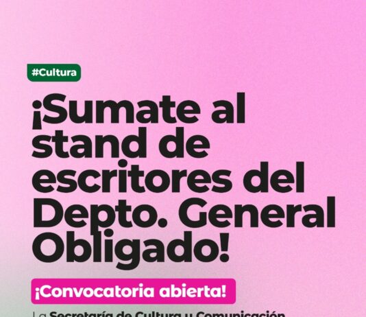 Villa Ocampo: Convocatoria abierta para escritores del Dpto. General Obligado en la 7.ª Feria del Libro Jaaukanigás